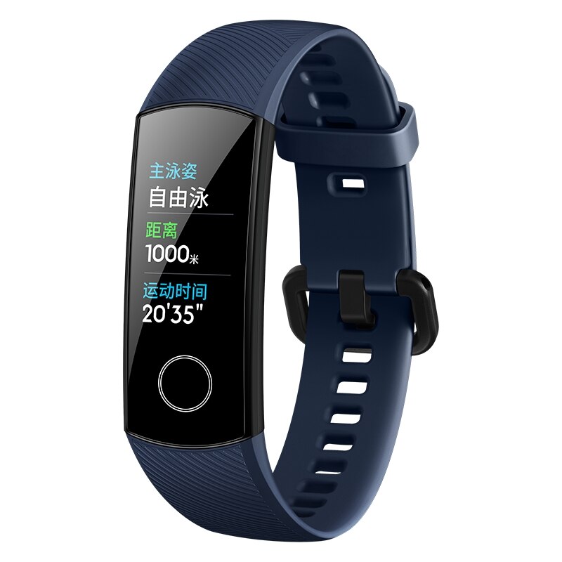 Large Full Color AMOLED Fitness Band Huawei Smart Sport Band Passometer Honor Band 5 Smart Sleep Tracker: Blue
