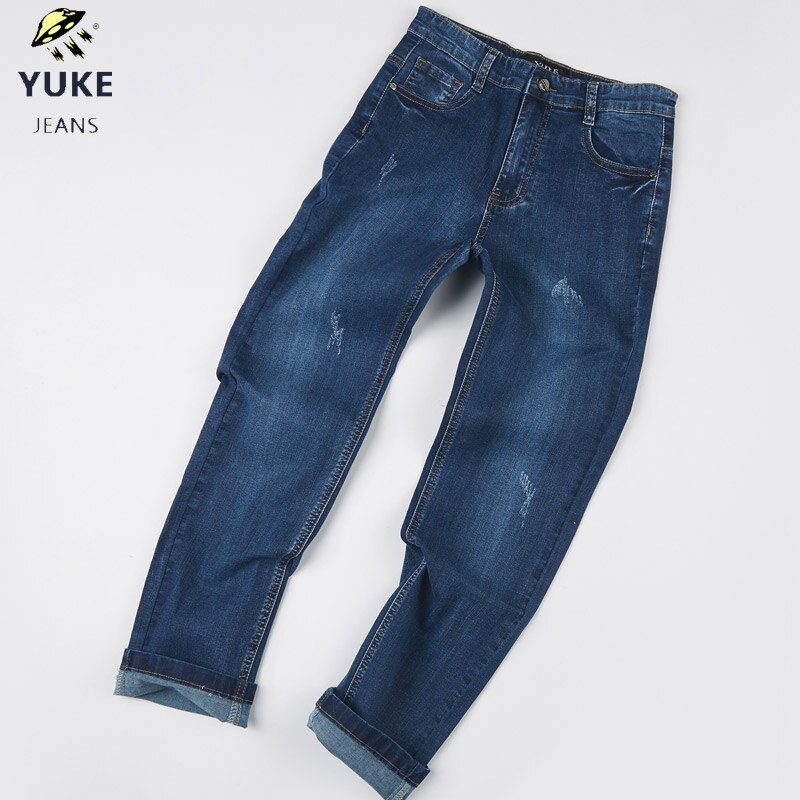 Yuke boy, jeans elastikbånd slim fit jeans herre stretch straight jeans børne jeans 8-15 år  m13453