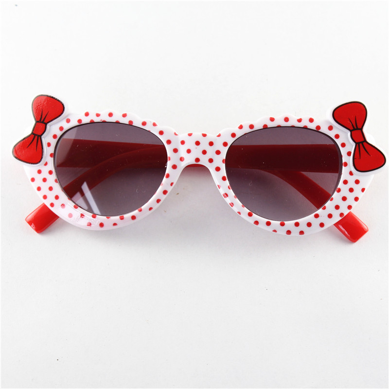 1PC Girls Boys Sunglasses Toddler Eyewear Cartoon Bow Anti UV Eyeglasses Children Baby Kids