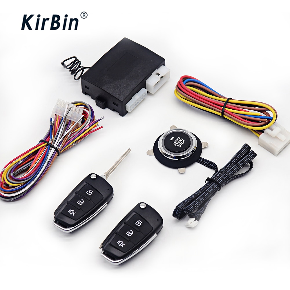 kirbin 12V car alarm,ignition system,central locking car,starter for car,Start stop button,car intelligent system