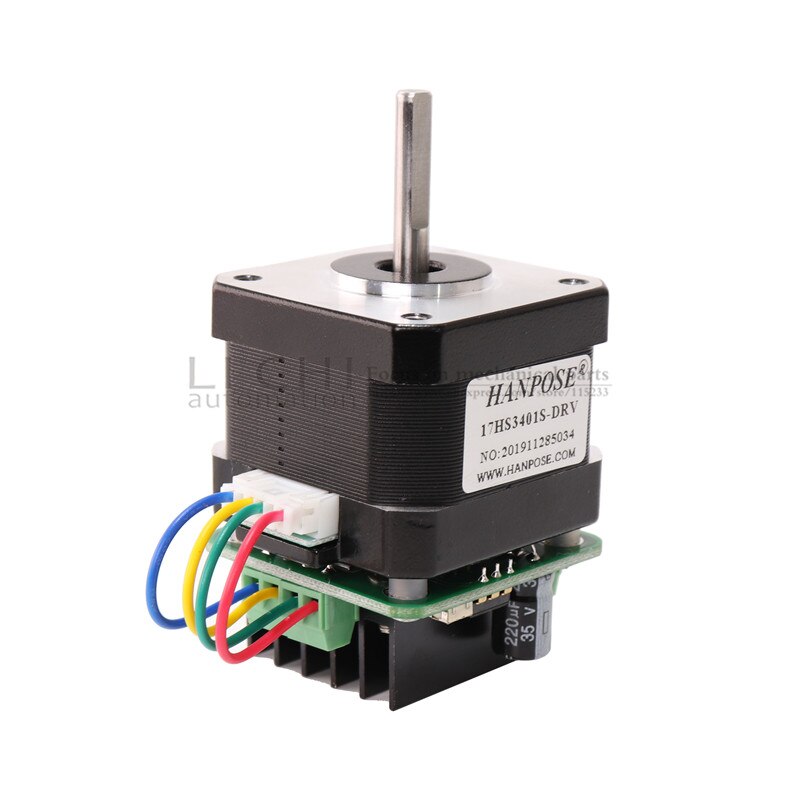 17HS2408S 17HS3401S 17HS4401S-DRV 2 Fase Vier Draads Stappenmotor Met Micro Back Driver 0.6A 12N.CM Voor 3D Printer Accessoires