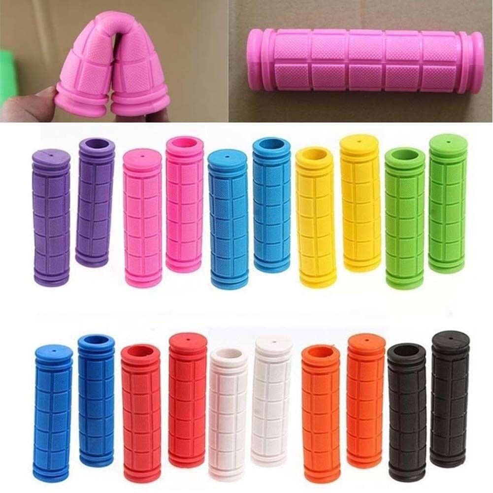 Coolrunner Bike Handlebar Grips, Bicycle Grips For Kids Girls Boys, Non-Slip Rubber Mushroom Grips For Scooter Cruiser Seadoo Tr