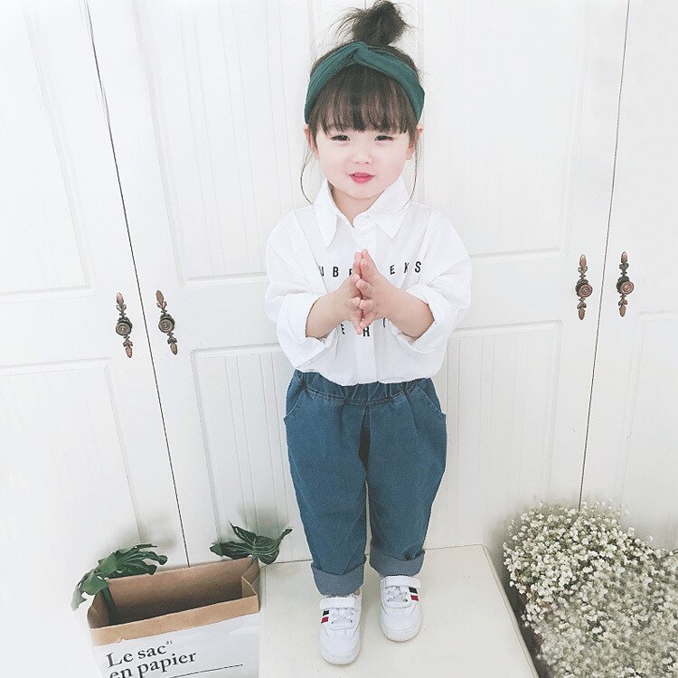 Mærke børnetøj drenge og piger jeans forår sutum børn casual jeans bukser baby bukser børn denim bukser
