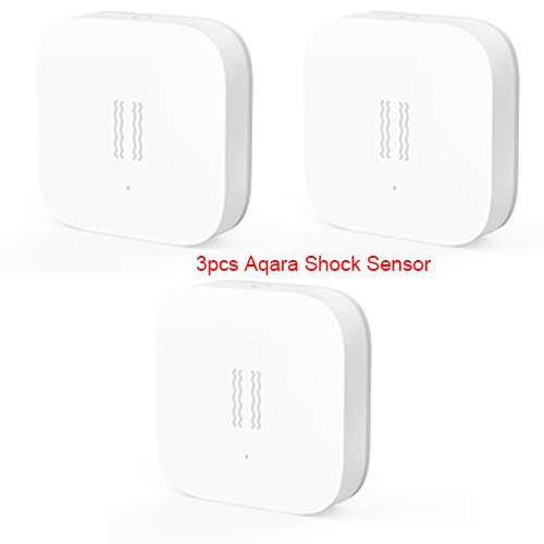 Xiaomi AQARA Smart Home Kits Gateway Hub Door Window Shock Sensor Body Sensor Wireless Switch Water Sensor for Apple Homekit: 3pcs Shock sensor