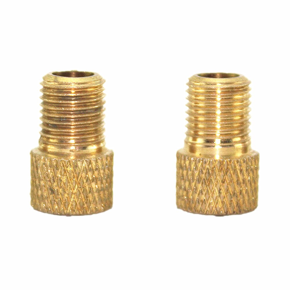 Bike Valves 2Pc Brass Adaptor Bicycle Car Valves Adapter Sealing Ring Bike Adapter Bicycle Tire Bike Connector Bicycle Valves#50