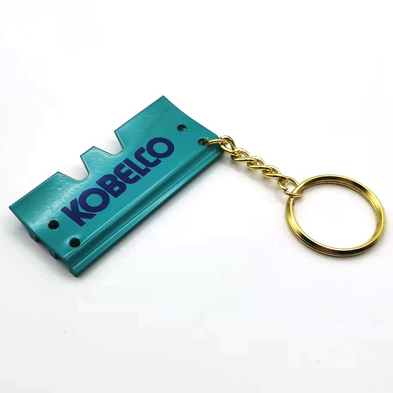 2pcs K250 Key For Kobelco For Excavator Heavy Equipment Keychain Ignition Key with Bucket Key Chain: Orange
