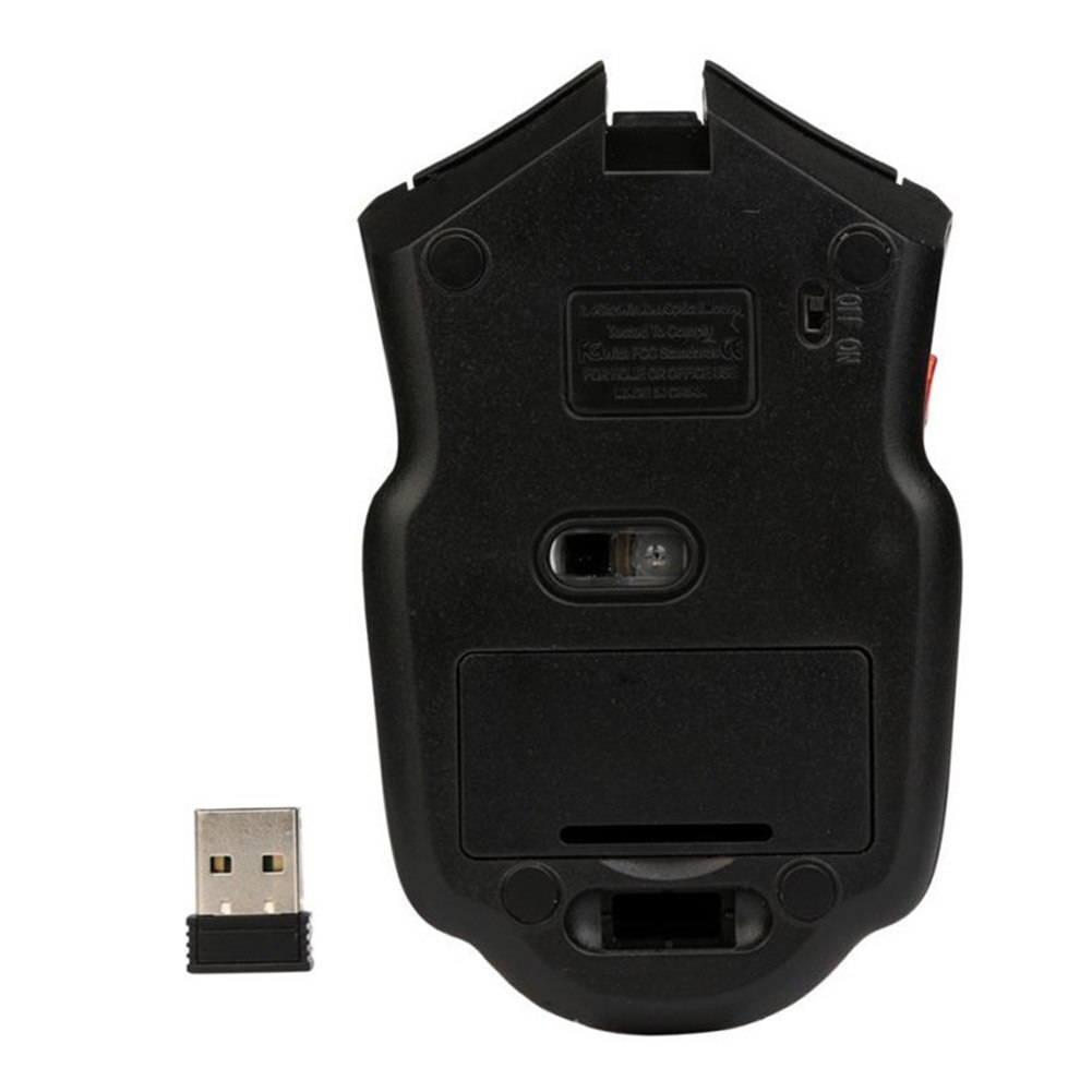 2.4 ghz draadloze muis met 6 toetsen en usb-ontvanger, instelbare dpi gamingmuis, muizen voor pc, laptop, gamingmuis, draadloze muis voor thuis