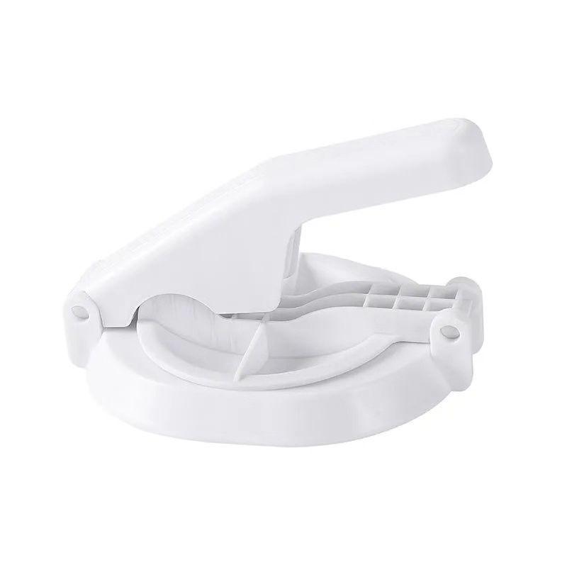 Máquina de prensa de estilo chino para el hogar, utensilio para hacer dumplings de piel, molde de prensa de piel manual de cocina, herramienta para hacer dumplings: Plata