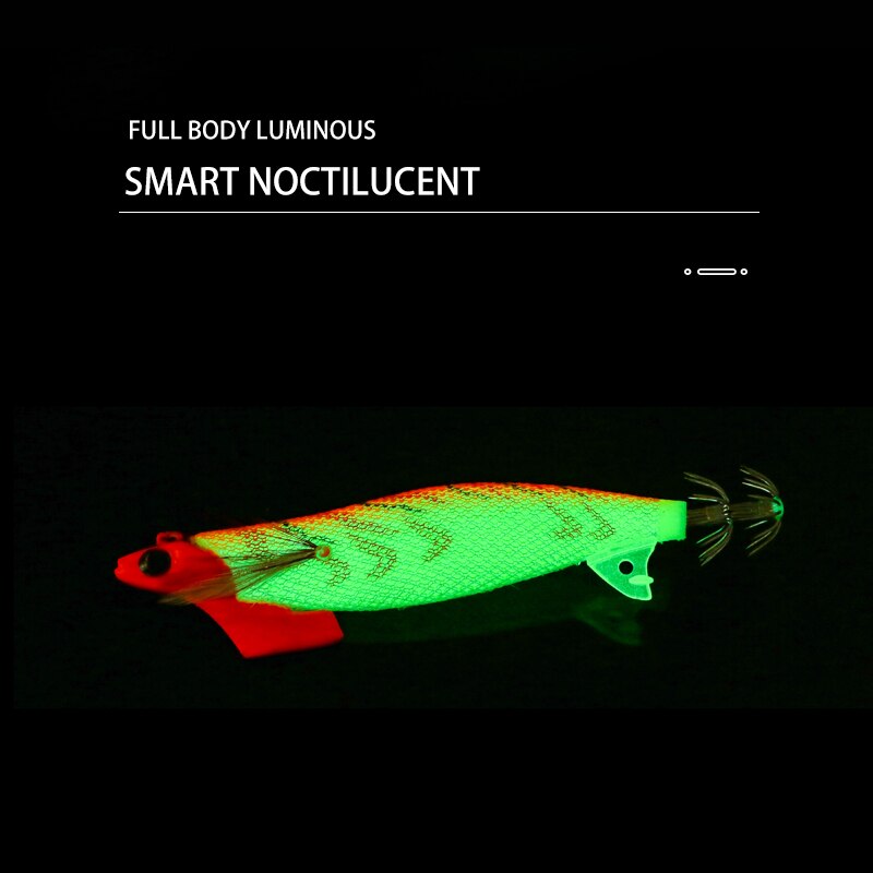 FSDZSO 11cm/30g luminous squid Jig head squid lure jig octopus lure sea jig game fishing lure squid hooks