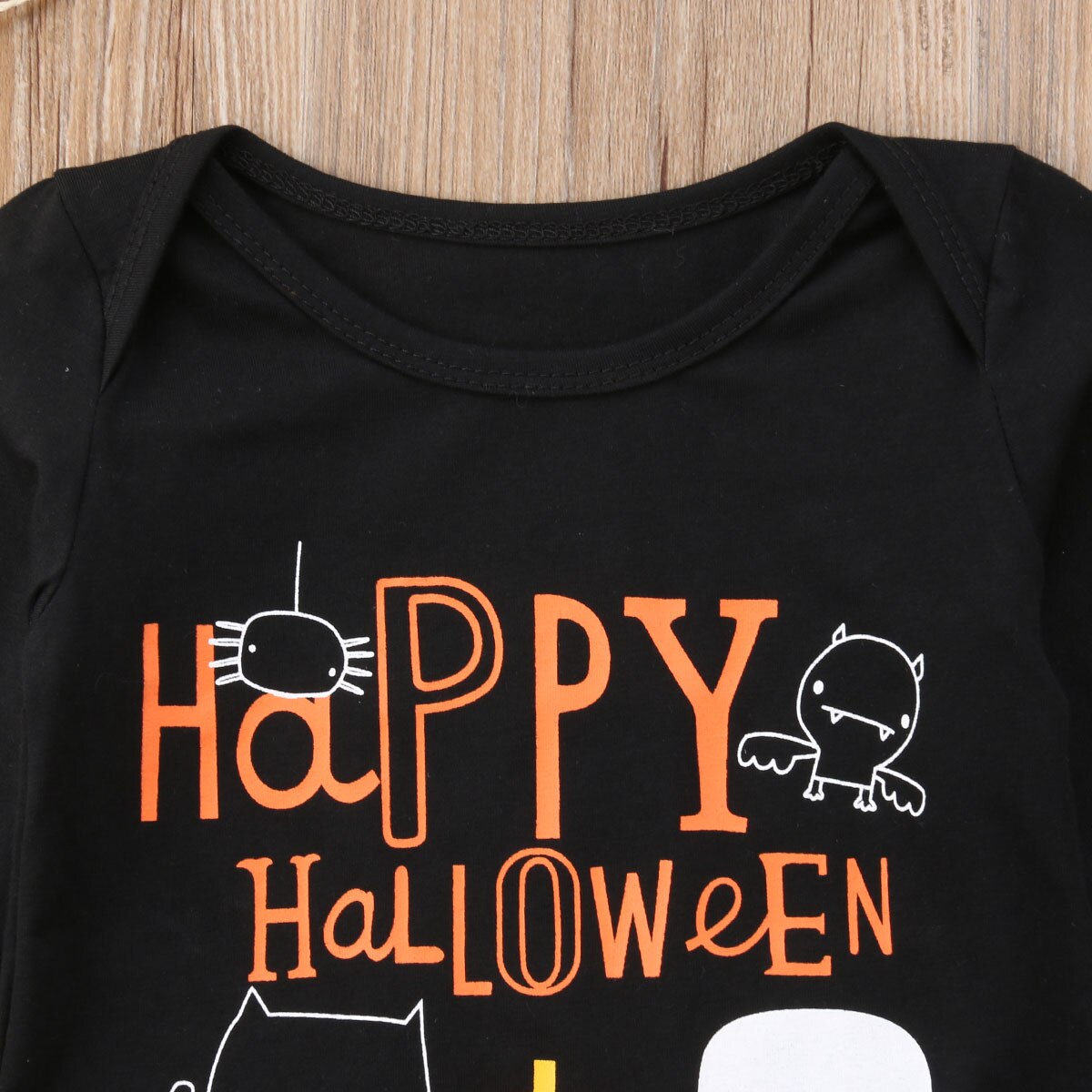 Happy Halloween Newborn Baby Boy Girl Long Sleeve Pumpkin Romper Jumpsuit Outfits Baby Clothes