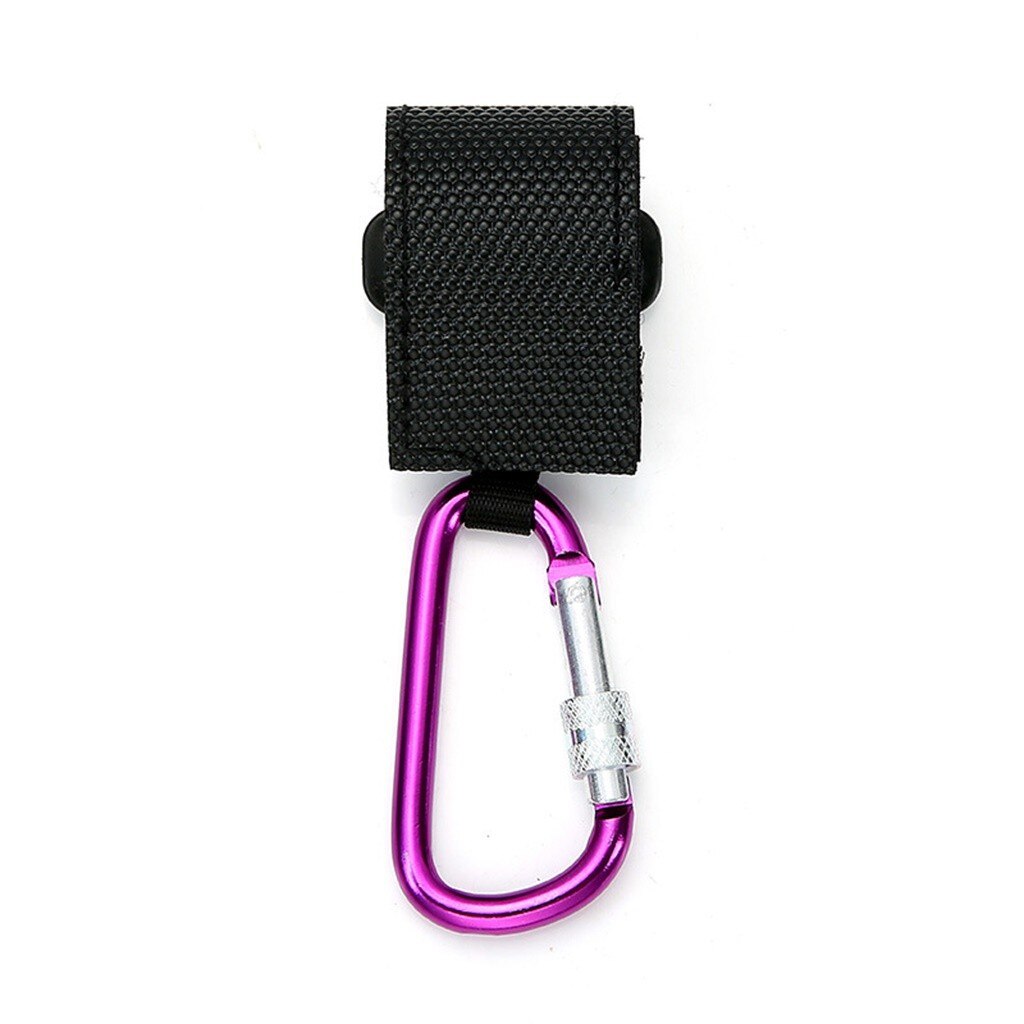 Karabiner Klettern Verschluss Clip Haken Aufhänger Baby Kinderwagen Kinderwagen Clip Haken Buggy Kinderwagen freundlicher Windel Tasche Aufhänger Sicher molle Träger: Violett