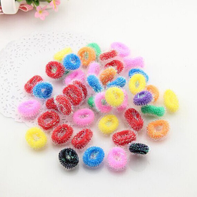 Diameter 40 Stks/pak Candy Kleur Basic Rubber Band Kinderen Kids Elastische Haarband Baby Meisjes Haar Touw Accessoires