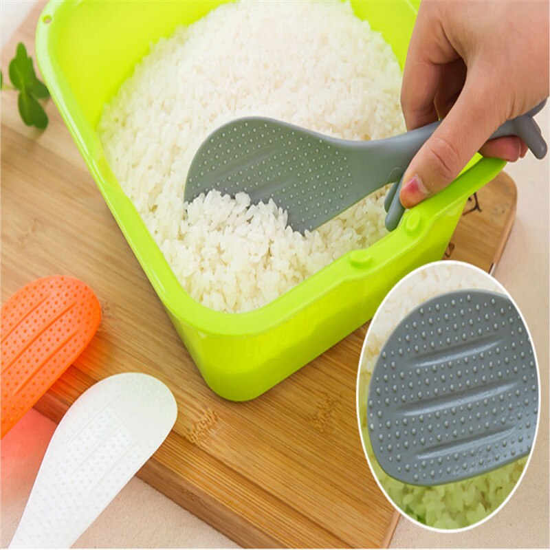 Accesorios de cocina cuchara de arroz ABS antiadherente, cucharas de cocina cucharón de sopa cucharón de la vajilla cocina de arroz Gadgets de cocina
