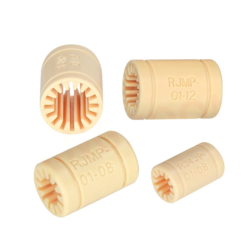 1 stk rjmp -01-08 solid polymer  lm8uu lineært lejer 8mm aksler cnc plast bøsning reprap medel til 3d printer dele
