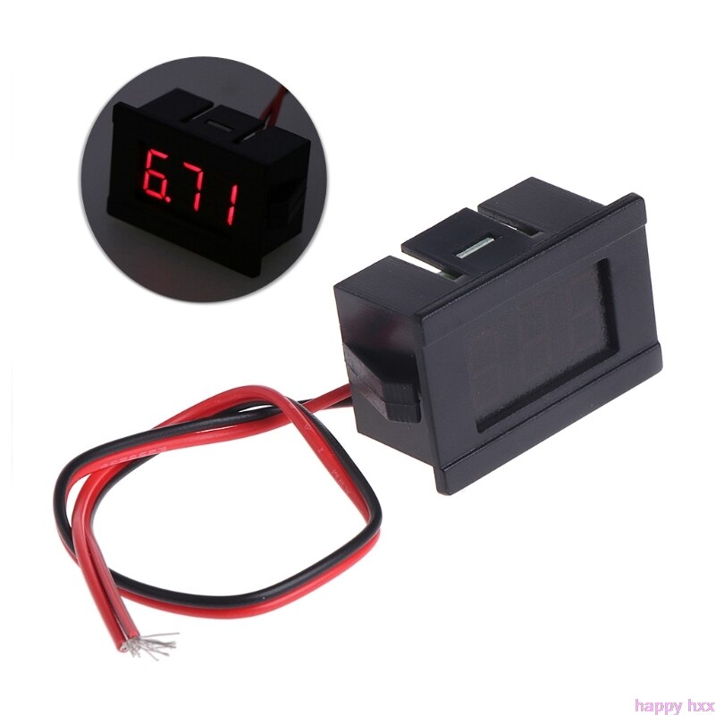 Dc 2 Draden 4.5-30V Mini Led Digitale Display Voltmeter Volt Voltage Panel Meter R9CC: R