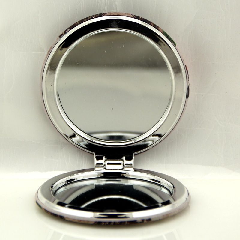 Portable Double Sides Pocket Make Up Mirror Stainless Steel Frame Eiffel Tower Cosmetic Makeup Mini Beauty Normal Magnifying