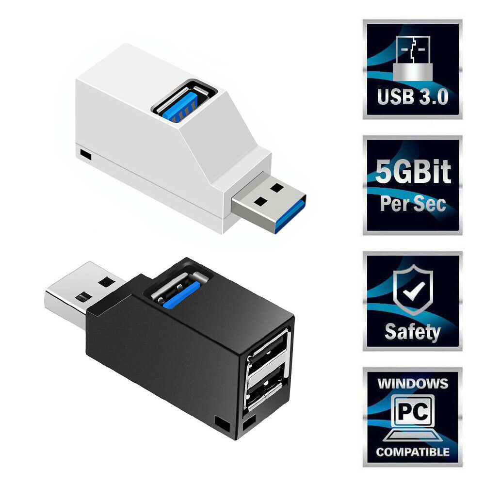 3 Port USB Hub 3.0 Splitter Hub High Speed ​​Data Transfer Splitter for PC Notebook Laptop Card Reader For Mobilephone