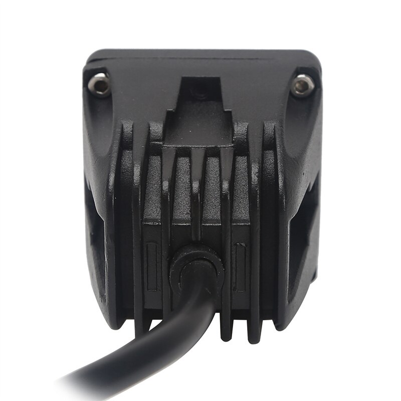 Holofote led para farol de motocicleta 10w, luz de trabalho universal para carros e caminhões