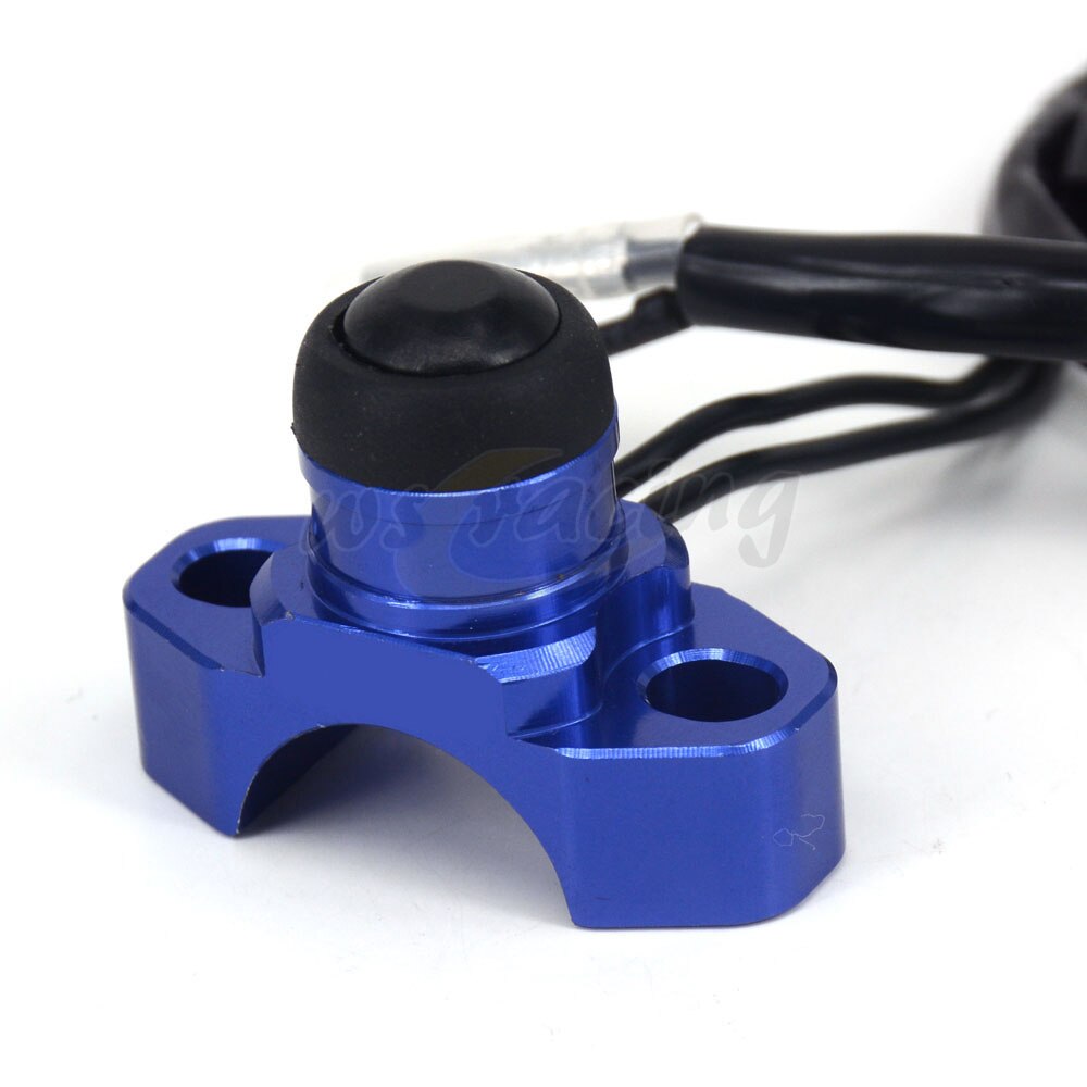 Bouton marche/arrêt universel pour moto SUZUKI, compatible avec les modèles RM85, RM125, RM250, RMZ250, RMZ450, RMX250, DR250, DRZ400 S/SM, DR650: blue