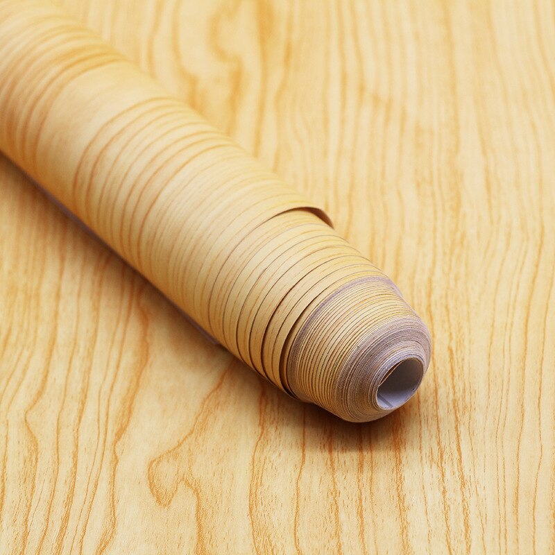 Self-adhesive wallpaper wood grain pvc waterproof decorative film from wardrobe furniture renovation stickers papel tapiz: BZ08-4 / 1mx45cm