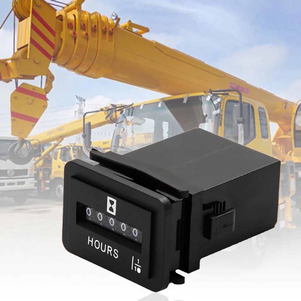 Hour Meters Mechanical Hour Meter Timer For Diesel Gasoline Generator Gasoline Engine Industrial Timer