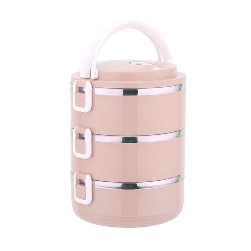 1-4 Layer Food Storage Containers Bento Lunch Box With Handle Insulated Food Container For Work School Camping Box: black