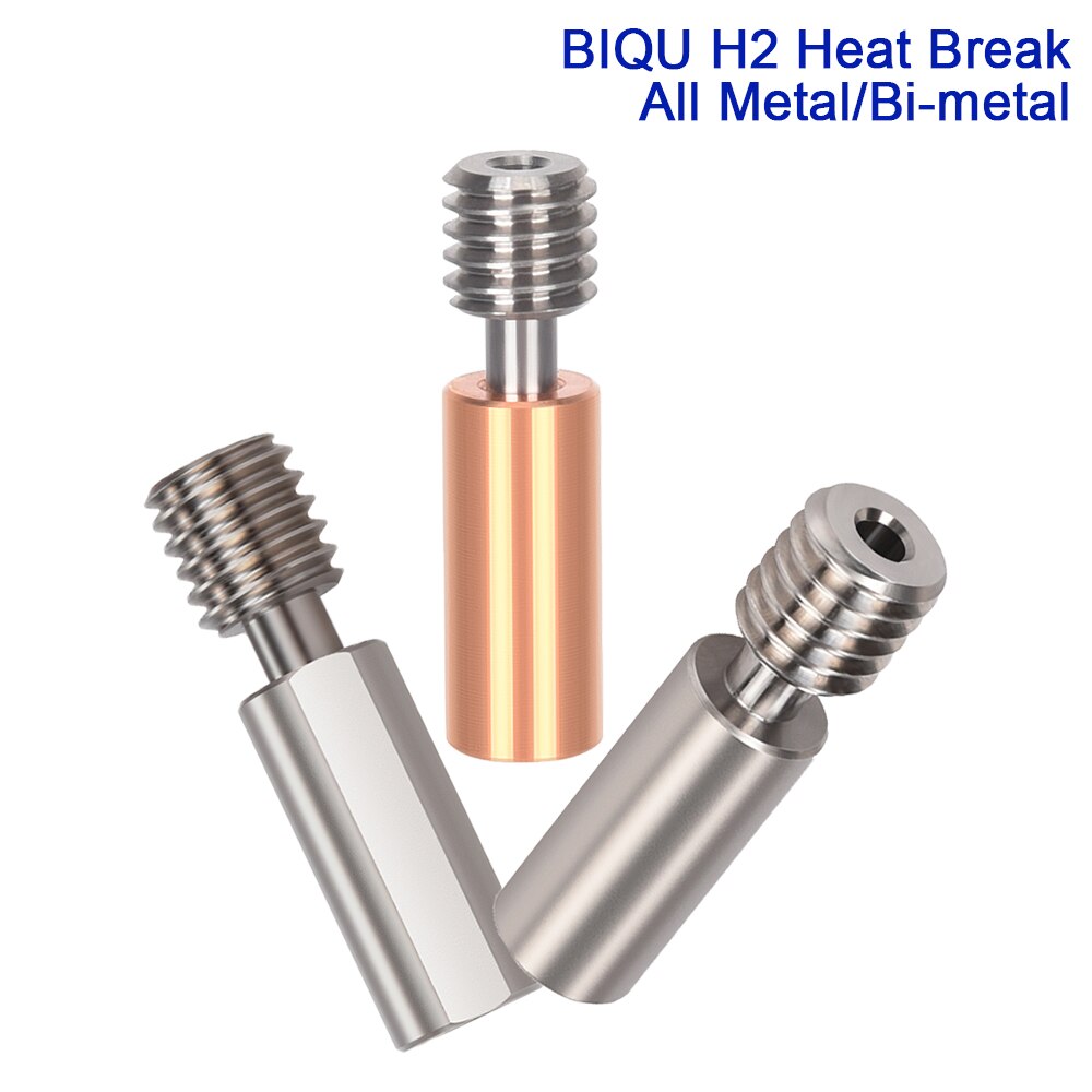 Biqu H2 Alle Metalen Heatbreak Rvs Titanium Legering Keel Voor H2 Extruder Vs Titan MK8 Hotend Ender3 V2 3D printer Onderdelen