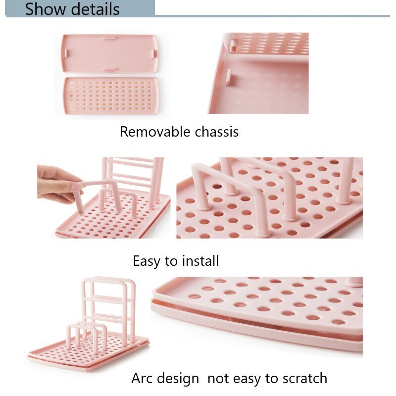 Punch-free Countertop Storage Rack Kitchen Rag Hanger Sink Dishcloth Sponge Drain Rack Pool Rack Kitchen Organizer Sponge Holder