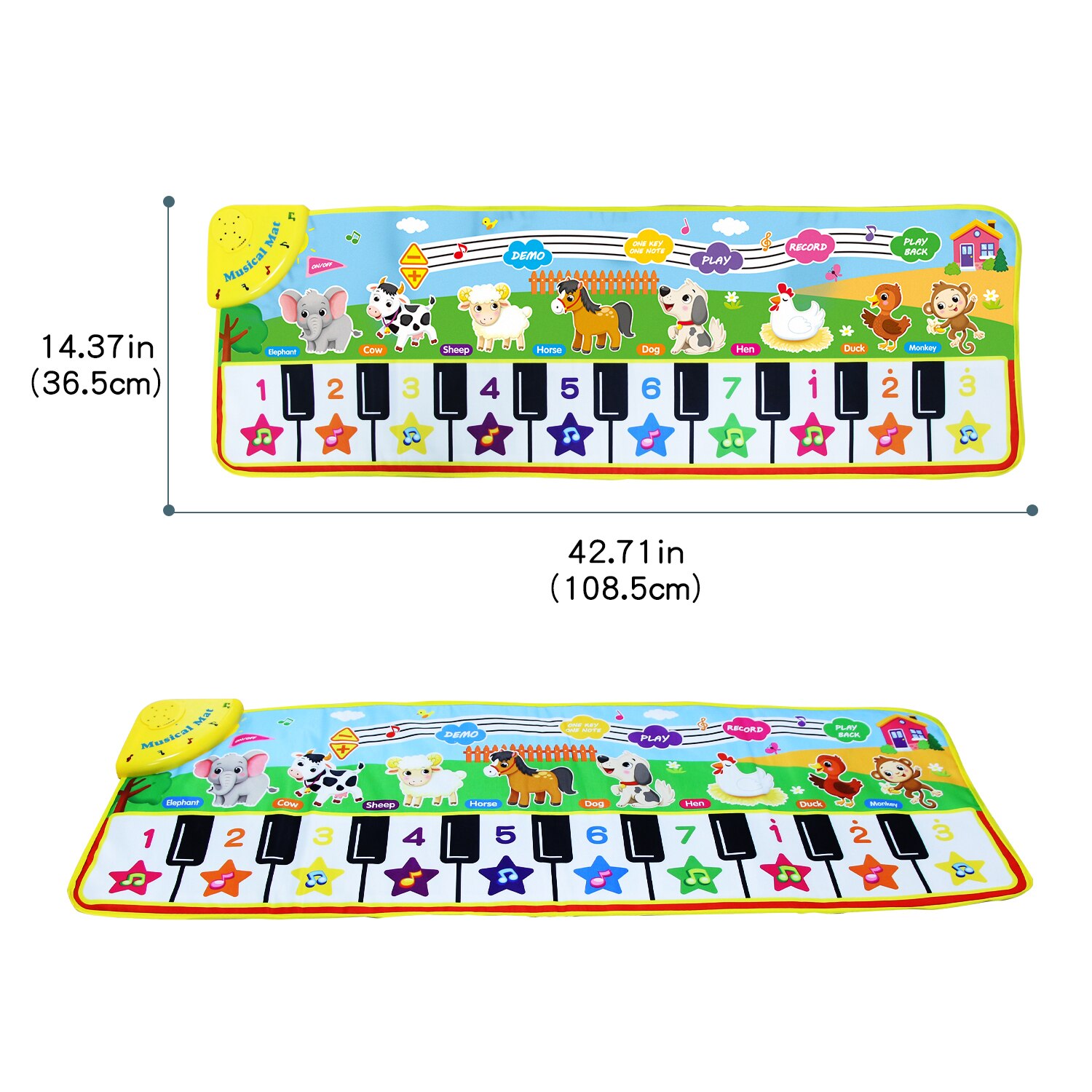 Toetsenbord Muziek Mat Playmat Educatief Musical Tapijt Multifunctionele Kinderen Piano Tapijt Baby Kruipen Mat Voor Kids Peuters