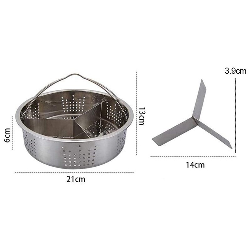 Steamer Basket Rack Set for Pressure Cooker Accessories Steam Baskets, Egg Steaming Holder Rack Stand
