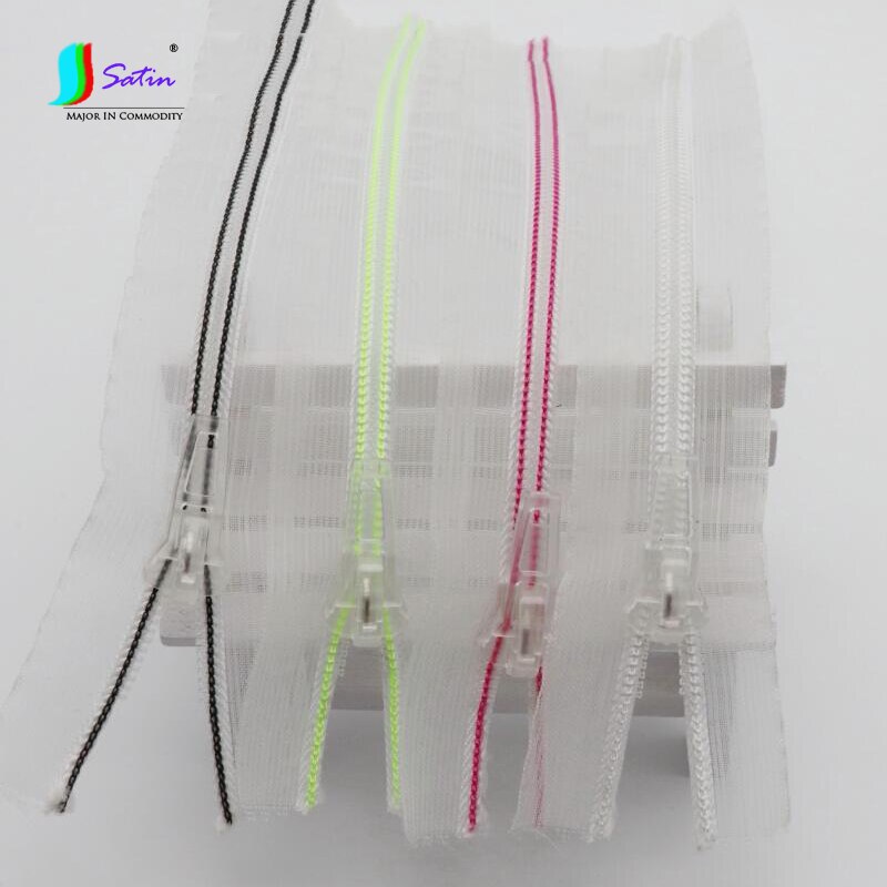 4 pièces 5 #18cm transparent coloré Pull anneau sac à main à glissière chaussures vêtements robe coudre bricolage matériel à la maison fermeture éclair: red / 2pcs