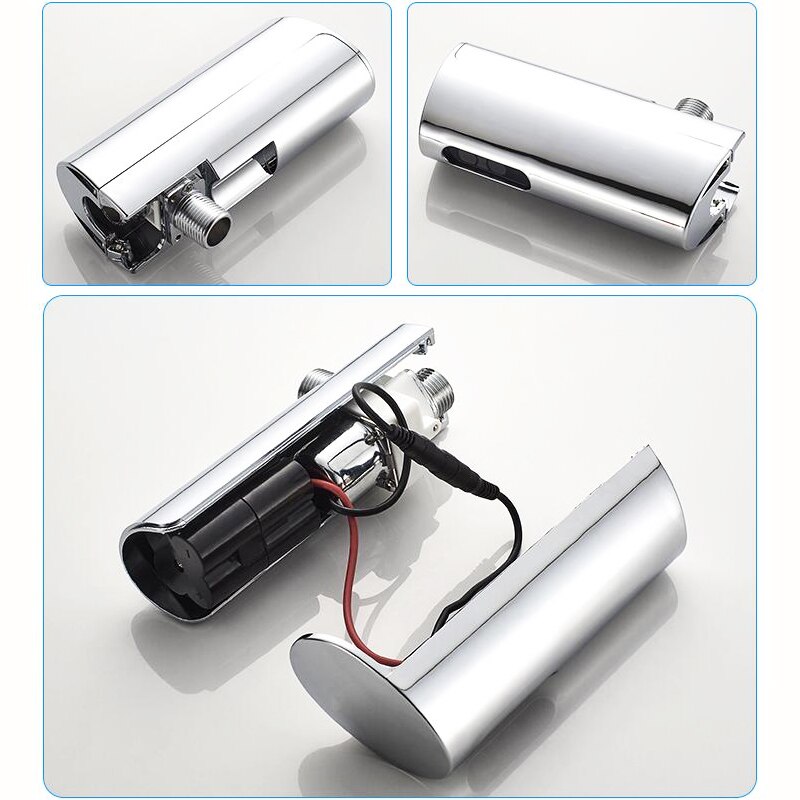 Wall Mounted Chrome Plated Plastic Material Urinal Automatic Sensor Flush Valve