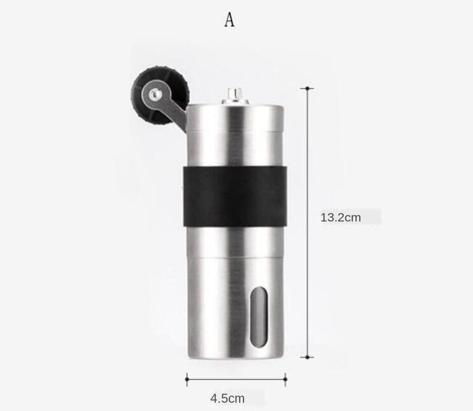 Coffee Tools Manual Ceramic Burr Coffee Bean Grinder with Fortified Glass Storage Jar Durable Cafe Bean Mill Coffee Maker: Portable grinder