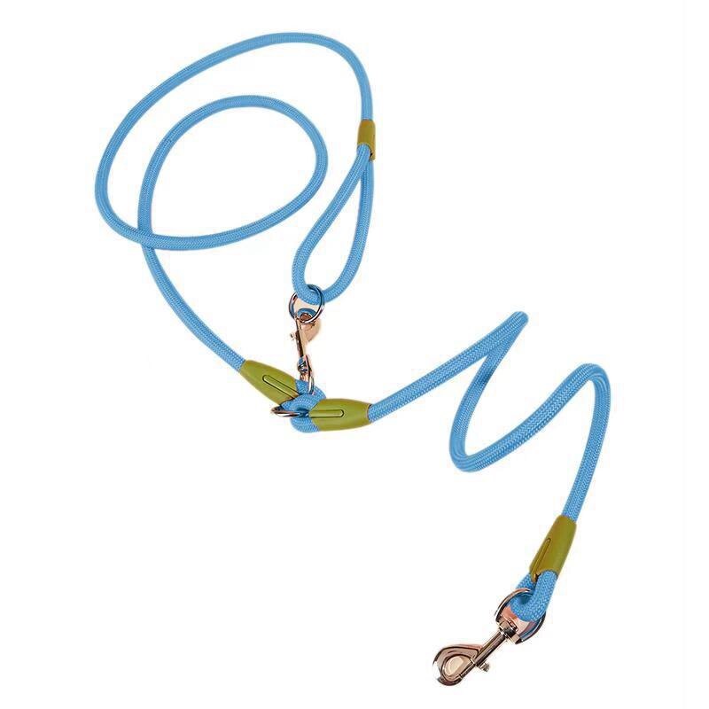 Dog Leash Harnesses Leads For Dog Walking Slung Hands Free Leashes Running Dog Chain Multifunctional Double-Head Leash: Default Title