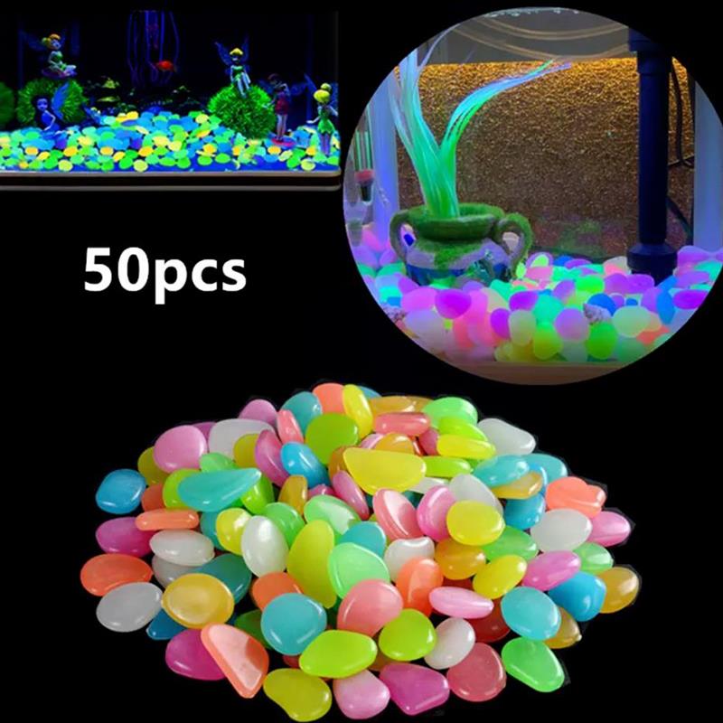 Tuin Decor Lichtgevende Stenen Glow In Dark Decoratieve Steentjes Outdoor Aquarium Decoratie Pebble Rotsen Aquarium Mix Kleur