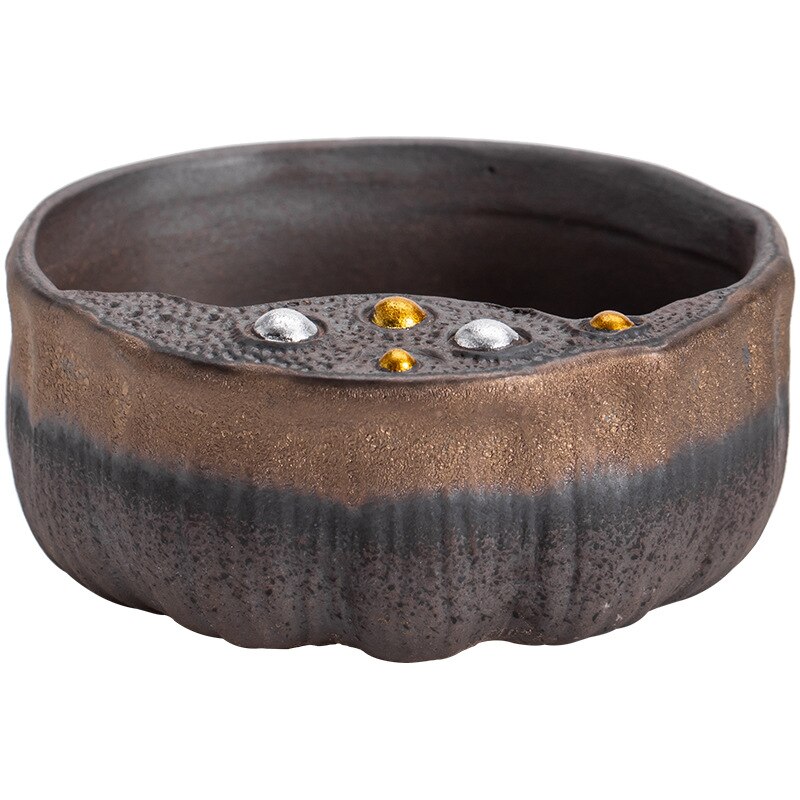 Grande tasse de maître de graine de Lotus, bol de thé en céramique de glaçure de fer de dorure de Style japonais, tasse de thé de Kung Fu simple