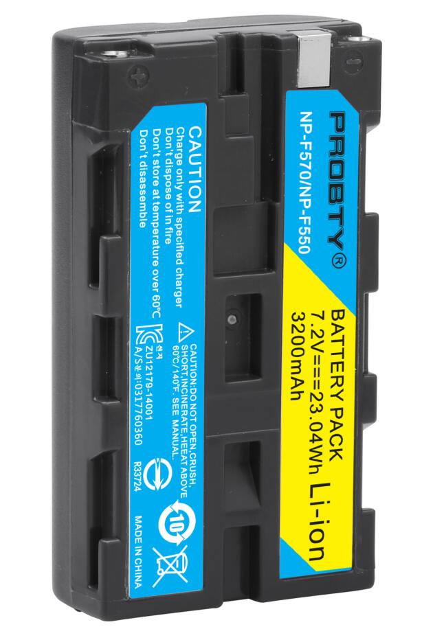 Pour sony NP-F550 NP F570 NP F550 batterie pour Sony CCD-RV200 SC5 TR940 TR917 Caméra CN-160 CN-216 CN-304 YN 300 VL600 LED Vidéo: 1 pcs Battery