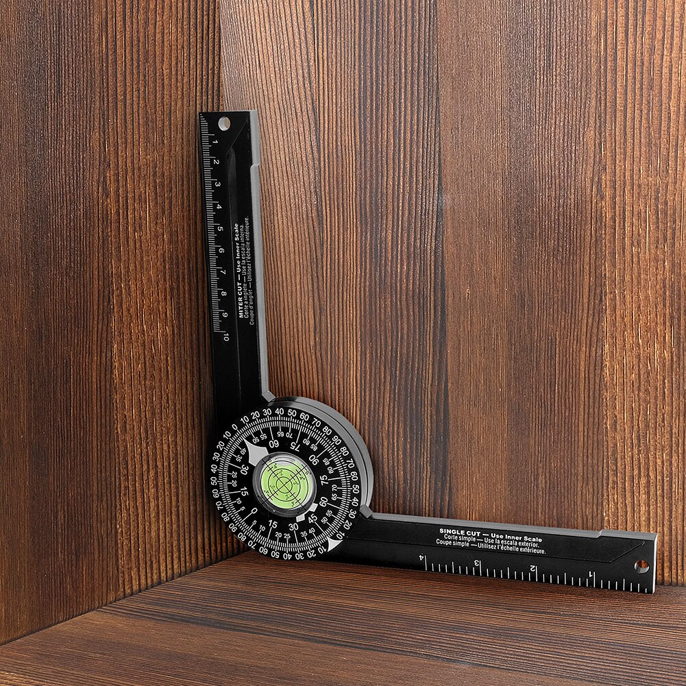 Transportador de sierra de inglete, regla buscador de ángulo de 360 grados, transportador Digital, calibrador de nivel, inclinómetro, herramientas de medición para carpintería