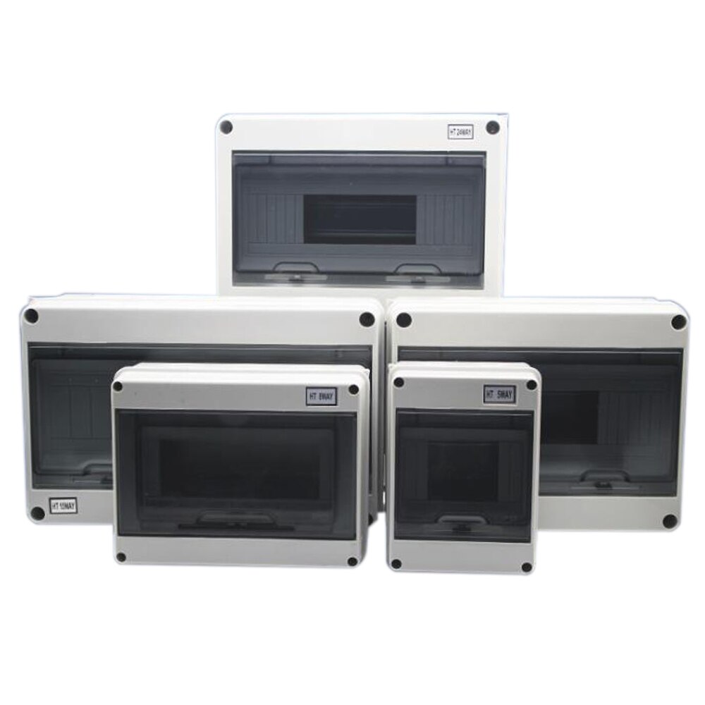 18 Way Plastic Electrical Distribution Box Waterproof MCB Box Enclosure Box Junction Box HT Series