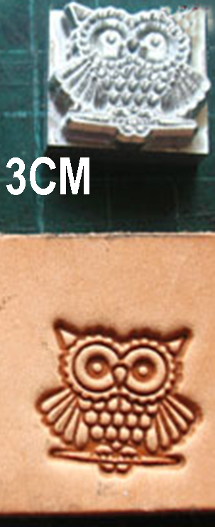 owl pattern Hand-work unique leather working tools carving punches stamp craft leather with leather carving tools: H