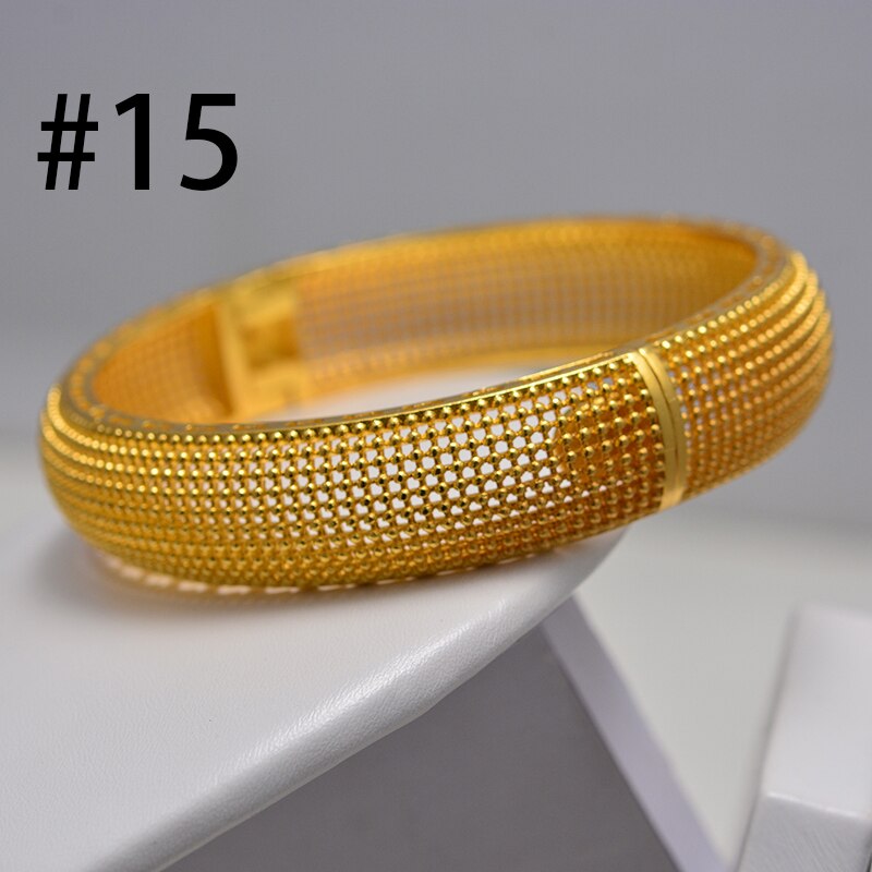 Annayoyo nova moda ouro cor pulseiras de casamento para mulheres noiva pode abrir pulseiras etíope/frança/africano/dubai jóias presentes