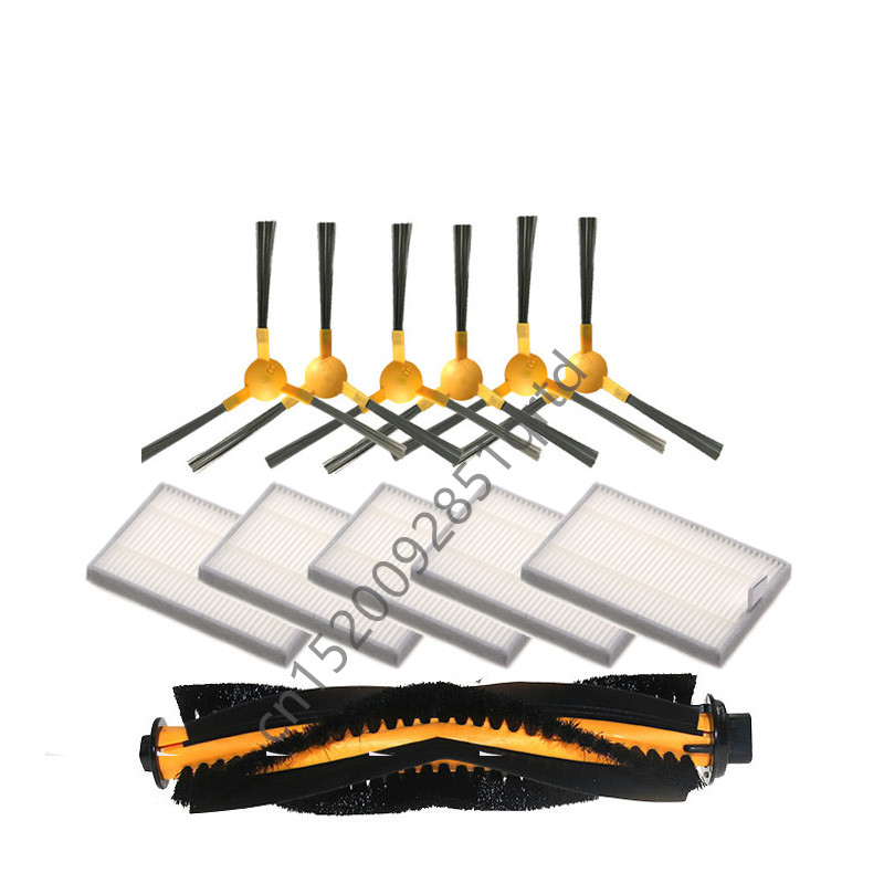 Stofzuiger Mop Doeken Vodden Hepa Filter Hoofdborstel Zijborstel voor Blaupunkt Bluebot Xboost BPK-VCBB1XB Stofzuiger Onderdelen: plum