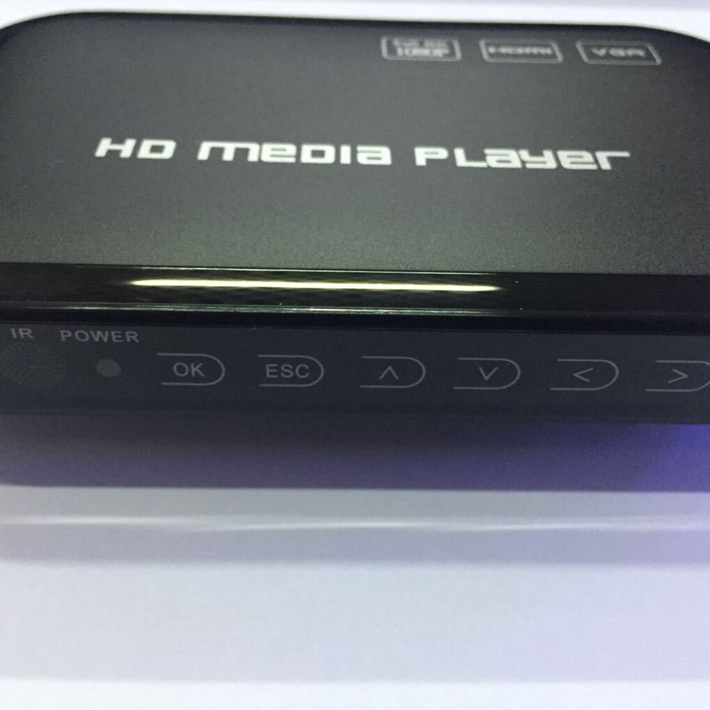 Full HD 1080P Media Player Center Multi Media Video Player HD SD SDHC MMC Cards USB Remote Control EU/US/UK/AU Plug