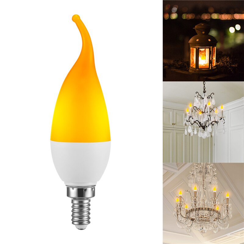 LED Feuer Licht E14 E27 B22 Kerze Lampe 5W 4 Modi Beleuchtung LED Flamme Flackern Lampe Wohnzimmer Weihnachten atmosphäbetreffend Lampe Wohnkultur