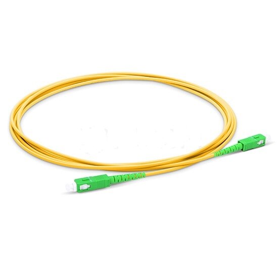 SC APC Patchcord 1m tot 3m glasvezel Patch cord 2.0mm PVC G657A Fiber Jumper Simplex SM FTTH Glasvezelkabel SC APC naar SC PC