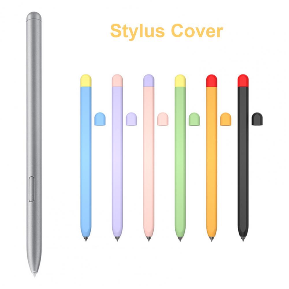 Stylus Cover Ultra-thin Dustproof Color Matching Silicone Pen Case Stylus Protective Sleeve for Samsung Galaxy Tab S7