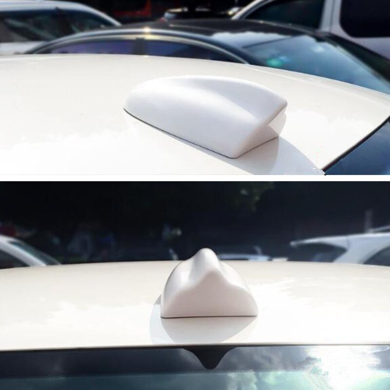 Universal Car Shark Fin Antenna Gold Silver Car Radio Aerials Car Roof Antenna For Auto Modification Exterior Parts