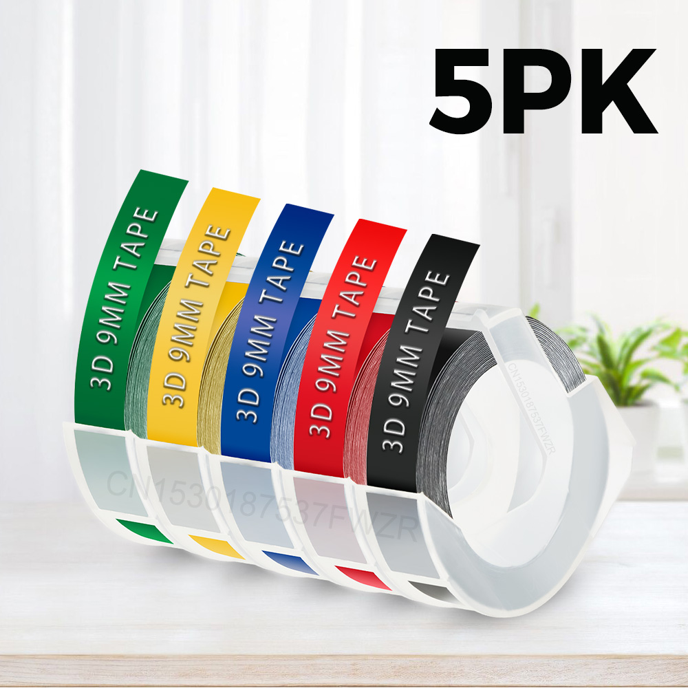 Dymo Labeller B90 3D Embossing Label Maker similar to Dymo 12965 Motex E101 Labeling Machine Compatible Dymo 3D Embossing Tapes: Pink