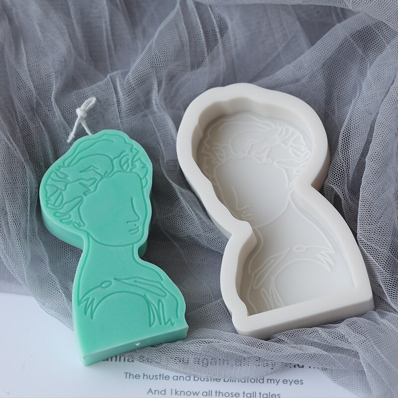 Portrait Mold European Athenian Character Aromatherapy Candle Making Mould Model Diy Crystal Gypsum Resin Silicone Epoxy Mold