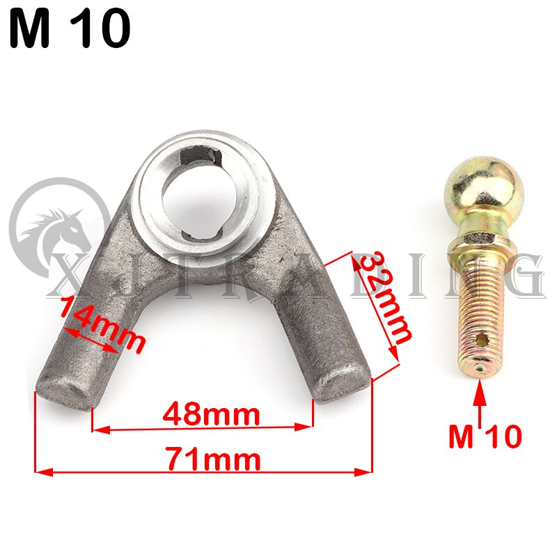 10mm X 12mm Tie Rod Ball Joint Set (Left & Right) For 110cc 125cc 150cc Chinese ATVs, Go Karts & Quad Bikes – 4-Stroke Compatible